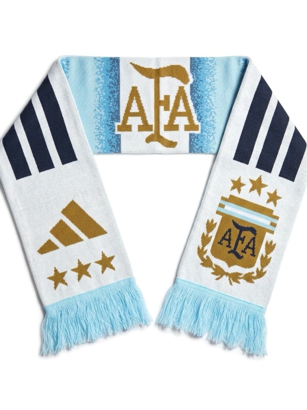 Adidas Argentina World Cup Scarf
2026 AFA Light Blue, White & Gold • Unisex